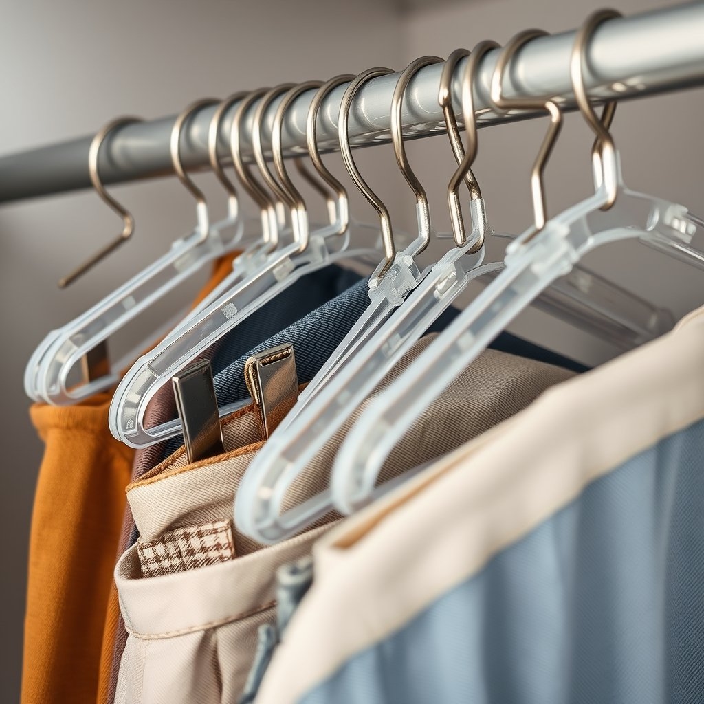pants hangers in action
