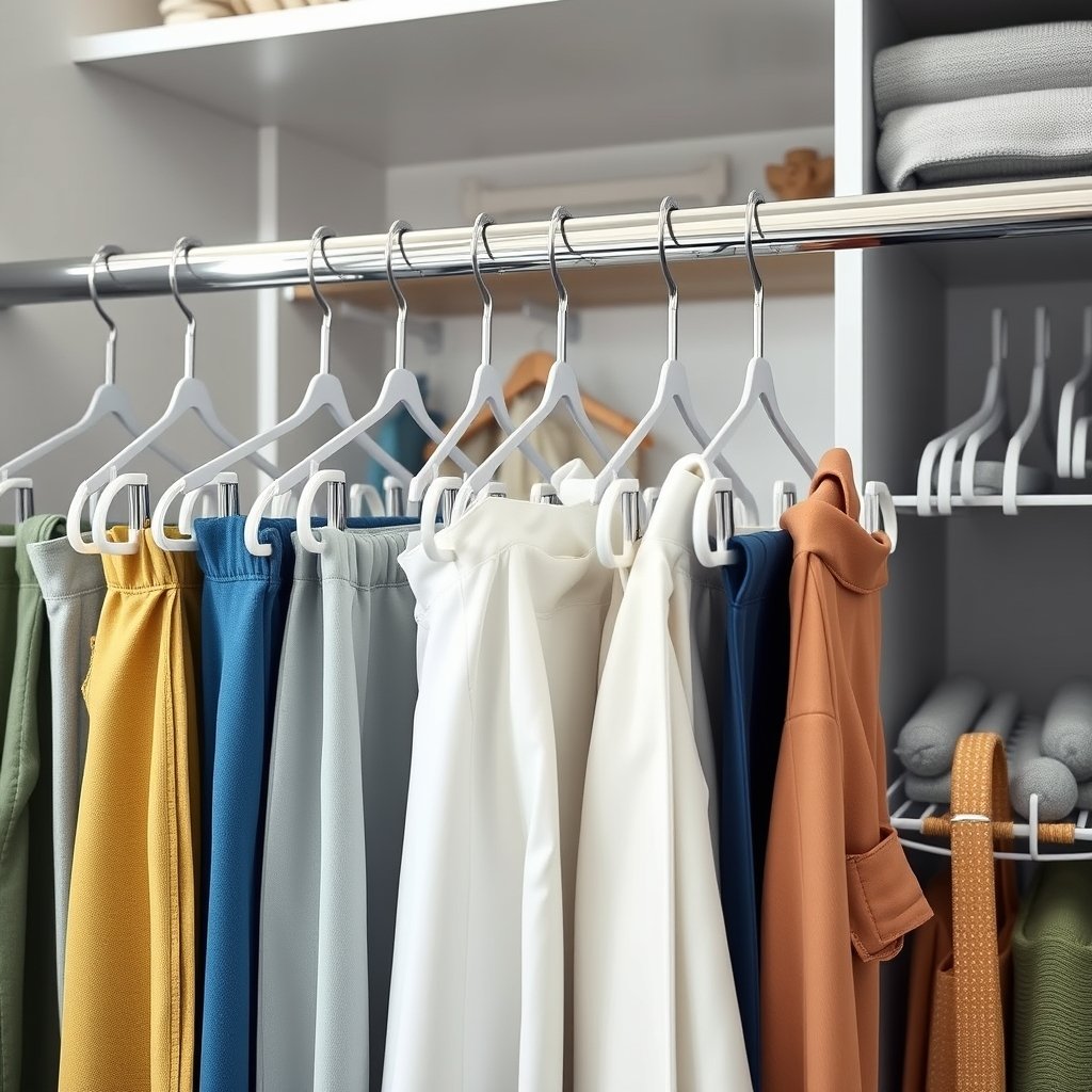 pants hangers in action