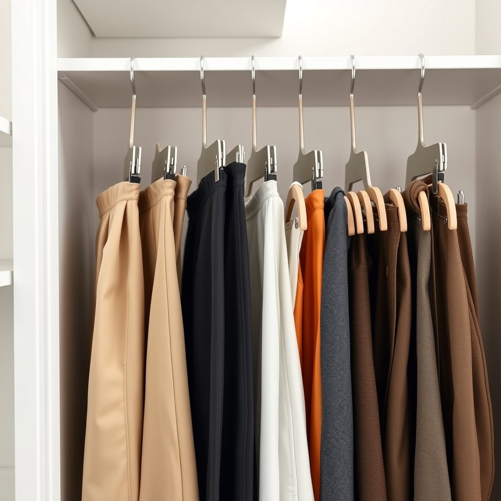 pants hangers in action