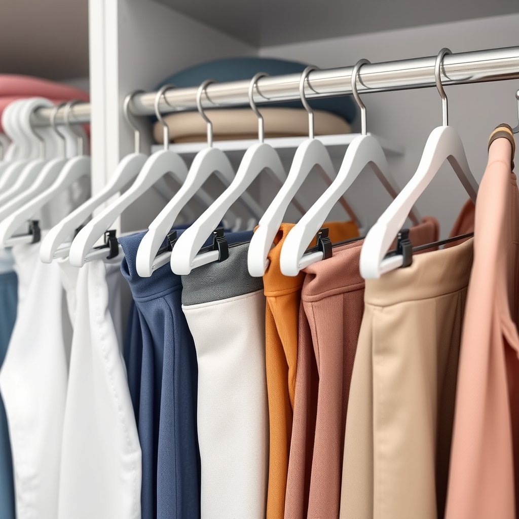 pants hangers in action